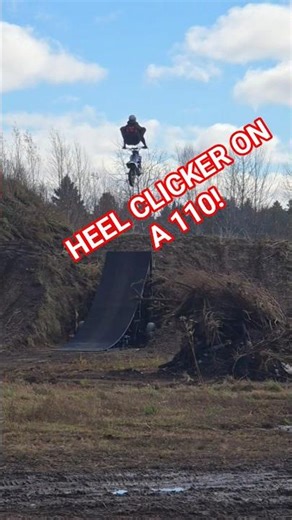 HEEL CLICKER on a TTR110 off a Freestyle Ramp! 🔥