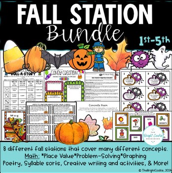 Fall Math & Literacy Centers- Fall Craft & Activities, Fall Poetry Pumpkin Craft