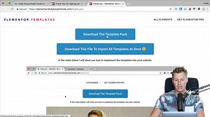 Elementor Template Pack Instructions