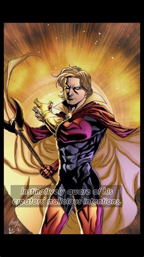 Adam Warlock 🌌✨ is a powerful cosmic being created by the Enclave to embody perfect humanity. Gifted with superhuman strength, energy manipulation, flight, and near-immortality, Warlock also wields the Soul Gem, giving him extraordinary abilities over life, souls, and energy ⚡🛡️. Over the years, Adam has faced some of the Marvel Universe’s most formidable threats, including Thanos, Magus, and the forces of universal imbalance. He is often guided by a deep sense of morality and destiny, serving