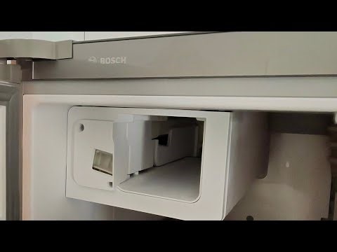 BOSCH 800 SERIES REFRIGERATOR. REPLACING ICEMAKER MODULE. Part number: 11036056