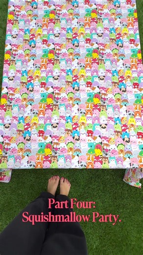 REBECCA LITTLE on Instagram: "Nothing says romance like a Sunday split. He hits @bunnings and I hit @spotlightstores The couple that DIYs together… survives together 😜 We made a kid-friendly picnic table! I CANNOT WAIT TO DECORATE NEXT SATURDAY FOR THE PARTY! 🥳 #squishmallow #squishmallowsquad #squishmallowsofinstagram #squishmallowparty"