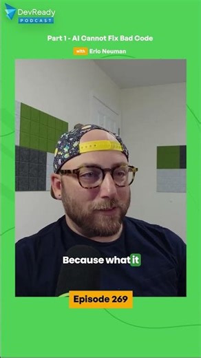 AI Cannot Fix Bad Code