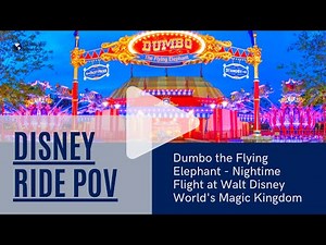 Dumbo the Flying Elephant Night Time POV Full Ride Experience from Magic Kingdom