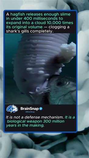 Hagfish Slime Stops a Shark