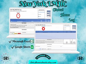 New York LMHC, Clinical Hours Tracker, Supervision Log for Limited Permit Licensed Mental Health Counselor - Counseling Graduation Gift - Etsy