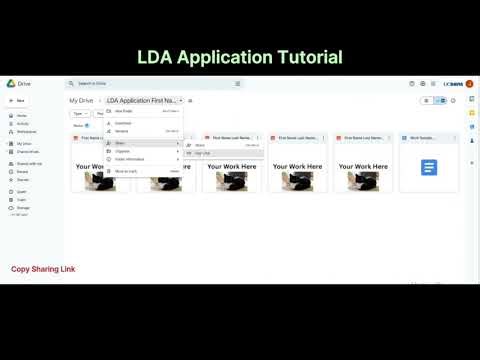 2026 LDA Application Tutorial