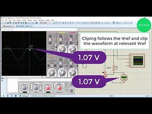 how to simulate active clipping circuit in proteus