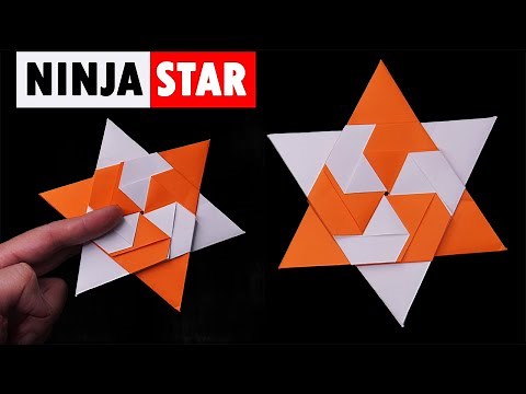 ORIGAMI NINJA STAR | How to make paper ninja star | Origami paper shuriken