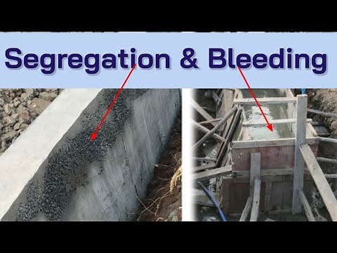 what is segregation and bleeding of concrete || segregation of concrete || Segregation & Bleeding
