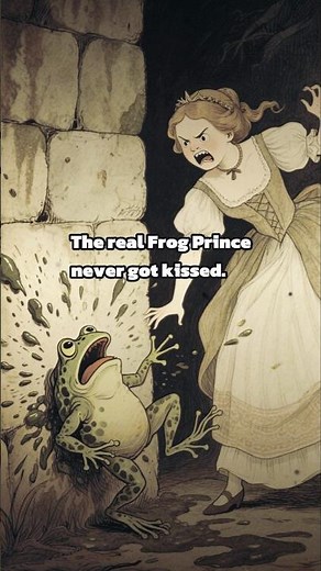 The Real Frog Prince Never Got Kissed 🥀#fairytale #frogprince #tiana #art #history