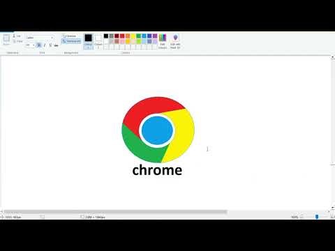 Create a Google Chrome in MS Paint 🫟🎨✨🔥#computer #drawing #google #chrome #viralvideo #painting