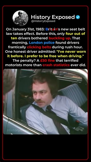 When Britain Made Seat Belts Compulsory in 1983 🚗⚖️