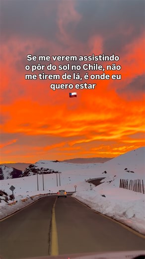 SuperTrip Chile - PASSEIOS NO CHILE 🇨🇱 on Instagram: "O pôr do sol no Chile tem um jeito diferente de acontecer As cores ficam mais intensas, o silêncio da montanha fala mais alto e o tempo parece desacelerar… Ansioso por isso 🗻🧡 vem com a gente viver esse momento #nevasca #pordosol #chile"