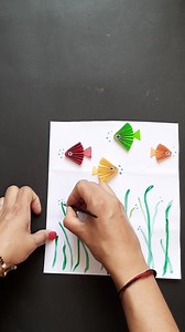 How to make fish from origami paper || animal theme activity ideas || Fish sub-theme activity ideas | My Arts & Crafts