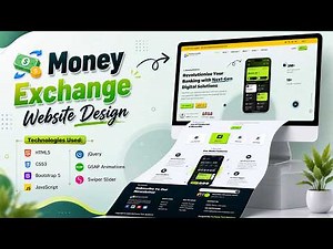 Modern Money Exchange Website Design in HTML, CSS & JavaScript 💸