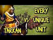 ELITE TARKAN vs EVERY UNIQUE UNIT - AoE II- Definitive Edition