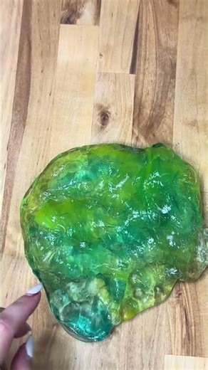 💚 Green Slime ASMR | Super Satisfying Squishy Slime Sounds #Shorts