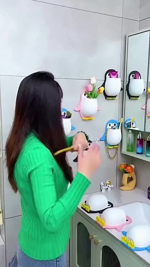 Unique Penguin Toothbrush Holders for Kids' Bathrooms