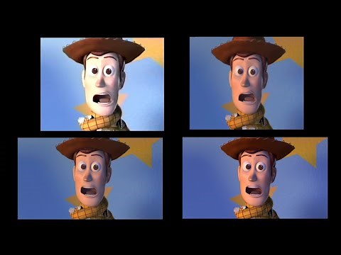 Toy Story 2 VHS vs. VCD vs. DVD vs. Blu-Ray