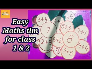 maths tlm for class 1 and 2 / addition / easy math tlm #classroomdecoration #mathtlm #tlm
