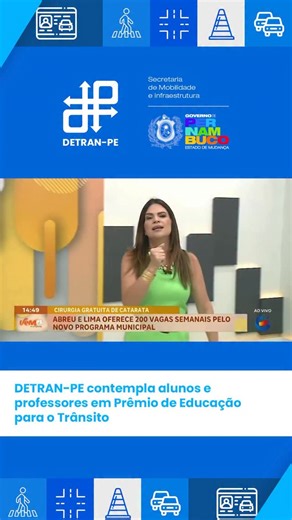 DETRAN-PE Oficial on Instagram: "#tb para relembrar um momento de orgulho para a educação no trânsito! 🚦🏆 Em 2025, o DETRAN-PE celebrou o Prêmio de Educação para o Trânsito, uma iniciativa que reconheceu projetos, ações e pessoas que fazem a diferença na construção de um trânsito mais seguro, humano e consciente em Pernambuco. Seguimos firmes no compromisso de educar, conscientizar e salvar vidas todos os dias. 💙✨"