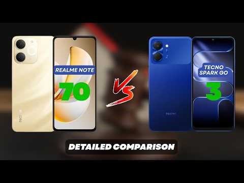 Realme Note 70 vs Tecno Spark Go 3 – Which Should You Buy? | Detailed Comparison