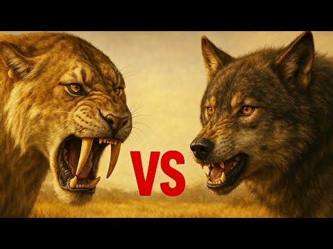 Smilodon vs Dire Wolf: The Real Ice Age Battle for Dominance
