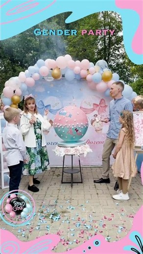 💙❤️ Unusual Gender Reveal ❤️💙 #babyshower #genderreveal