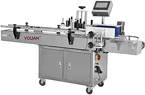 YOU LIAN Automatic Round Bottles Cans Jars Labeling Machine Sticker Labels Applicator 110v U.S Stock