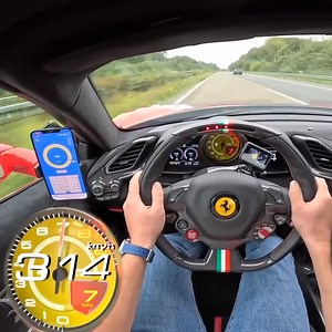 Ferrari 488 Pista SCREAMING at 211MPH on the Autobahn | AutoTopNL