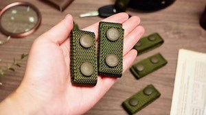 WILLBOND 8 Pcs Belt Keepers for Duty Belt 2-1/4 Wide with Double Snaps Nylon Tactical Loop Keeper Holder for Police Officer Fixing Security Military Equipment Accessories