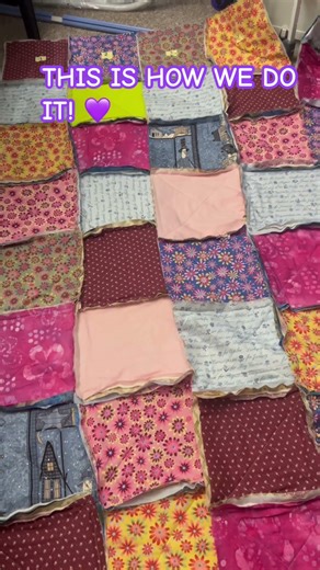 How to Sew a Quickie Rag Quilt! 💜 #diy #sewing #gquat