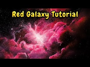 Step By Step Acrylic Galaxy Painting Tutorial - Red Sea Nebula