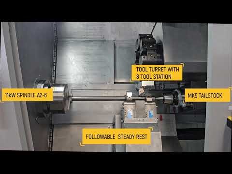 TWIN STEADY REST WITH SINGLE TURRET AND SINGLE SPINDLE ON ST-850