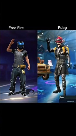 PUBG Emotes Vs Free Fire Emotes 🔥😱 | Gaming Emote Comparison #shorts