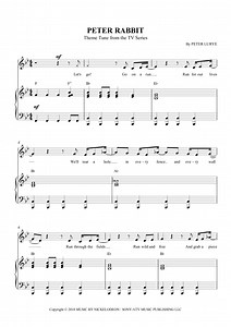 Peter Rabbit Theme Song - Guitar, Voice, Piano, Vocal, Guitar - Intermediate Digital Sheet Music | Sheet Music Plus