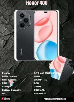 Honor 400 SmartPhone Features|Shorts