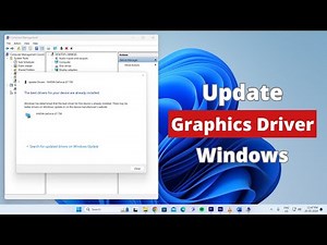 How to Update Intel Graphics Windows DCH Drivers