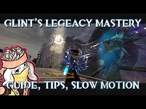 Guild Wars 2: Path of Fire - Glint's Legacy Mastery | TIPS ON THE JUMP | SLOW - MOTION