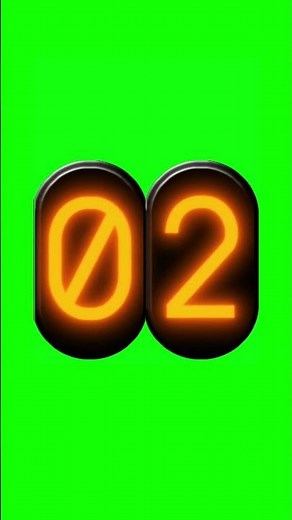 Countdown 03 to 00 seconds | Green Screen | No Copyright | Shorts