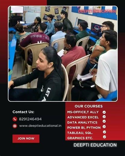 Join Best Computer Classes – Basic to Advanced #computertraining #deeptieducation