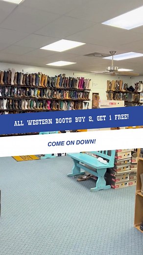 2.4K views · 14 shares | That's right! All Western Boots in-store are buy two get one free! Head on down to get your pairs today 鸞 | Boots Etc | Facebook