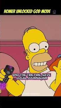 HOMER UNLOCKED GOD MODE 🔮 #shorts #thesimpsons