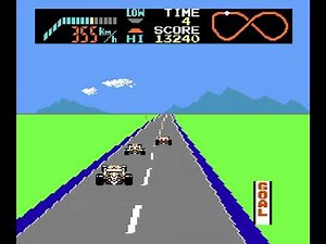 【ファミコン】F1レースをゲームオーバーになるまでやってみる