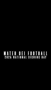 It’s official! Congratulations to these #3Stripers |/ #UniballSigningDay | Mater Dei High School Football
