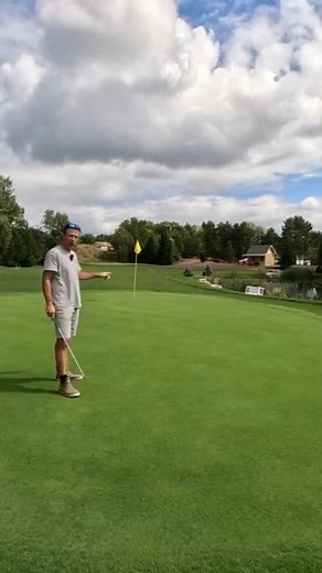 Mowing Day on My DIY Backyard Golf Green #landscaping #backyardgolf #lawncare