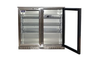 [Hot Item] Commercial Fridge Capacity 225L Beverage Refrigerators Black Color Manual Defrost Glass Door Display Fridges