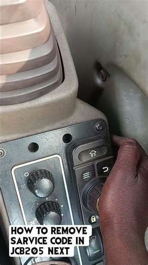 how to remove sarvice code in jcb 205 next #jcb #jcbonly #shortvideo