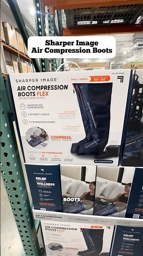 Sharper Image Air Compression Boots at Costco! 🦵✨